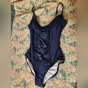 Slimsuit‎ Black One Piece Swimsuit Sz 12
